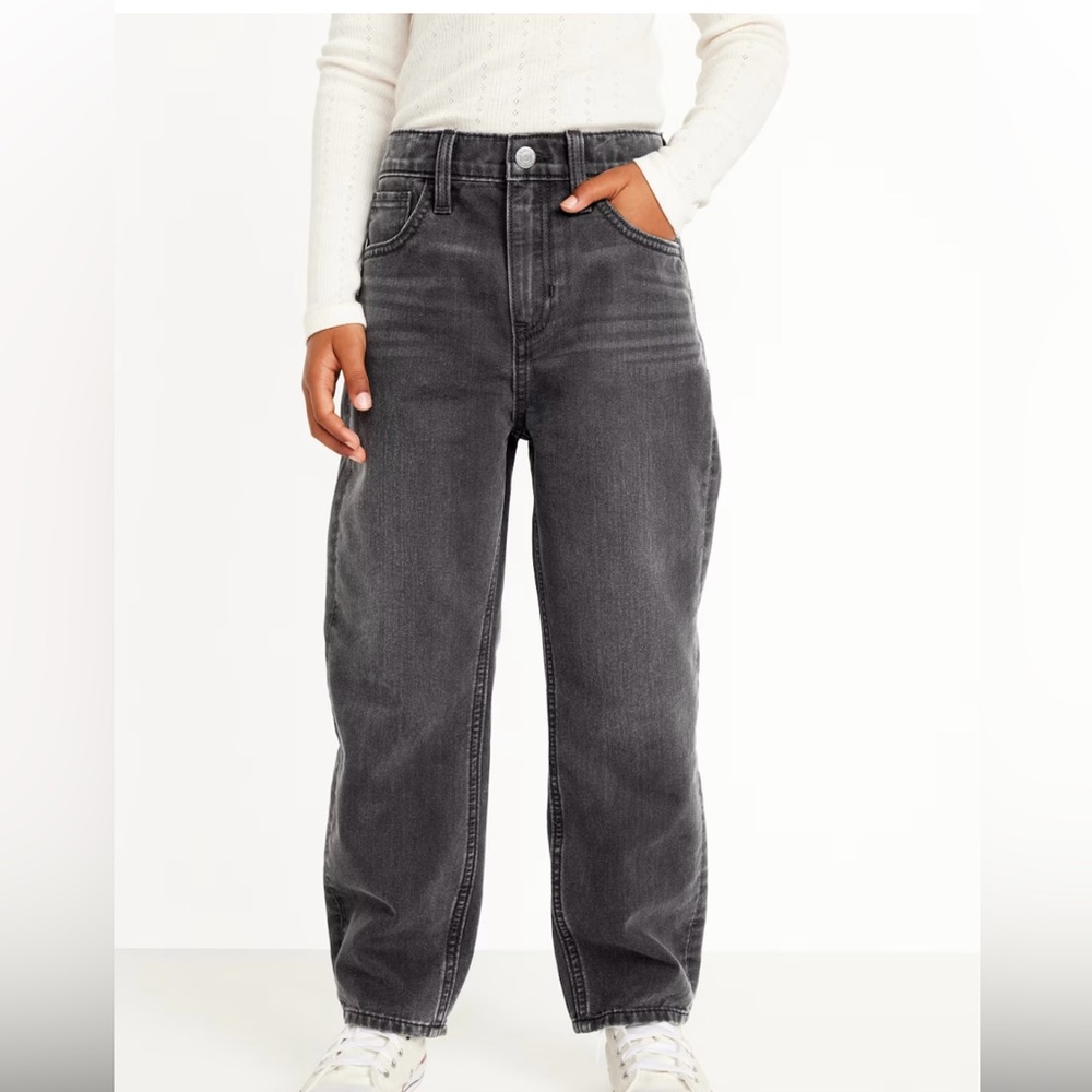 High-Rise Slouchy Straight Denim